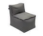 MODULTEX textile modular lounger (grey-brown)