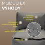 MODULTEX textile modular lounger (grey-brown)