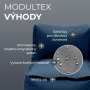 MODULTEX textile modular lounger (dark blue)