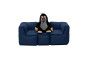 Textile children's modular 3-seater bench MODULTEX KIDS (dark blue)