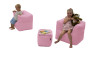 Textile children's modular set MODULTEX KIDS for 2 people (pink)