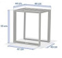 Aluminum side table MADRID (anthracite)