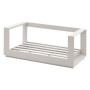 Aluminum 2-seater bench MADRID (cappuccino)