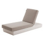 Aluminum lounger MADRID (cappuccino)