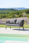 Aluminum 2-seater bench COLUMBIA (anthracite)