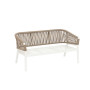 Aluminum 2-seater bench COLUMBIA (white)