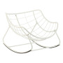 Metal rocking chair OSCAR (white)