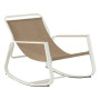 Metal rocking chair FELIX (white)