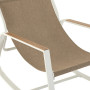 Metal rocking chair FELIX (white)