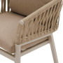 Aluminum dining chair COLUMBIA (beige)