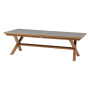 Aluminum table BERGAMO II. 250/330 cm (anthracite/wood decor)