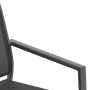 Aluminum armchair with fabric ZEUS (anthracite)