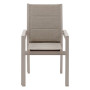 Aluminum armchair with fabric VERMONT (beige)