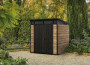 Garden house area 216 x 216 cm (light brown-anthracite)