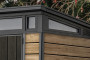 Garden house area 216 x 216 cm (light brown-anthracite)