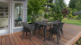 Garden plastic table LIMA 157x80 cm (anthracite)