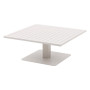 Aluminum extendable table LYON 110x110 cm (cappuccino)