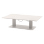 Aluminum extendable table LYON 150x80 cm (cappuccino)