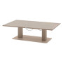 Aluminum extendable table LYON 150x80 cm (wood effect)