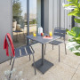 RUBBY aluminum chair (anthracite)