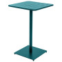 Aluminum bar table RUBBY 65x65 cm (turquoise)