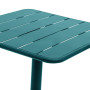 Aluminum bar table RUBBY 65x65 cm (turquoise)