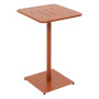 Aluminum bar table RUBBY 65x65 cm (brick)