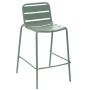 Aluminum bar stool RUBBY (olive)