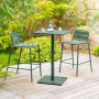 Aluminum bar stool RUBBY (olive)