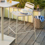 RUBBY aluminum bar stool (ivory)