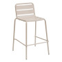 RUBBY aluminum bar stool (ivory)