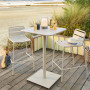 RUBBY aluminum bar stool (ivory)