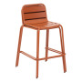 RUBBY aluminum bar stool (brick)