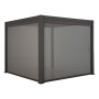 Screen roller blind for gazebo MEGAN 4m (graphite)