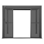 Polycarbonate sliding door for gazebo MEGAN 3 m (graphite)