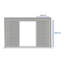 Sliding screen for gazebo MEGAN 3.6 m (graphite)