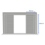 Sliding screen for gazebo MEGAN 3 m (graphite)