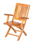 Folding teak armchair DORIS