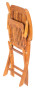 Folding teak armchair ANGELO