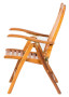 Folding teak armchair REGINA