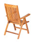 Folding teak armchair VERONA