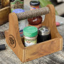 Teak serving basket CADDY