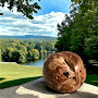 Teak sculpture BALL II