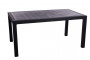 Artificial rattan garden table MANHATTAN 161 x 95 cm (anthracite)