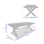 Garden dining table made of acacia OHIO 232/308x100 cm