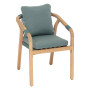 Luxurious acacia dining chair BRIGHTON (olive)