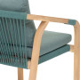 Luxurious acacia dining chair BRIGHTON (olive)