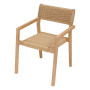 Luxurious dining chair made of acacia ARIZONA