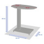 Aluminum side table MADRID (anthracite)