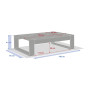 Luxurious eucalyptus table PHUKET 140x95 cm